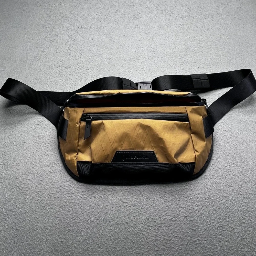 Alpaka Atom Sling X-Pac Mustard Yellow Crossbody EDC Techwear Bag Unisex travel